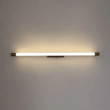 Applique IP44 Bagno Led Tubo Sottile Oro