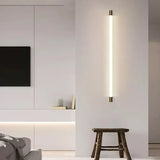 Applique IP44 Bagno Led Tubo Sottile Oro