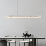 Lampadario Moderno in Marmo Dimmerabile Altezza Regolabile per Sala da Pranzo