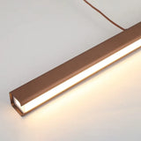 Lampadario Lineare LED Dimmerabile Design Moderno in Metallo per Sala Pranzo