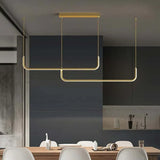 Lampadari Lineari a Led Design Moderno Dimmerabili per Sala Pranzo