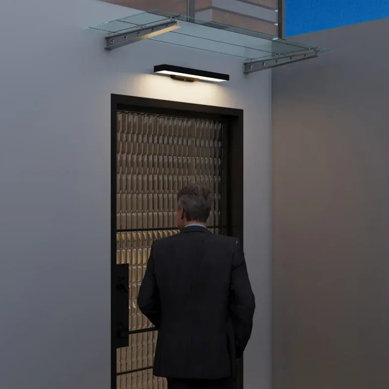 Applique Da Esterni Led Nero Con Sensore