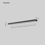 Lampade da Parete per Specchio Bagno Nero Lineare