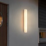 Applique da Parete Esterno Moderne LED Solare Lineare Marmo