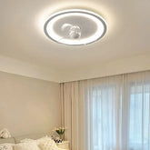 Ventilatore con Luce da Soffitto a Tre Colori Regolabile
