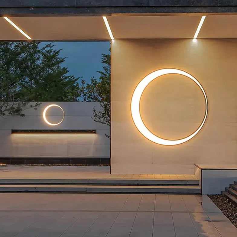 Applique Moderne da Esterno LED Design Moderno a Forma di Luna