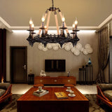 Lampadari Vintage a Sospensione Candelabro Nero