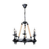 Lampadari Vintage a Sospensione Candelabro Nero