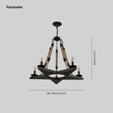 Lampadari a Sospensione Candela Stile Industriale Vintage