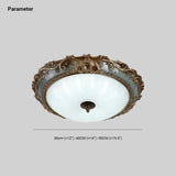 Plafoniera per Camera da Letto Retrò Scolpita