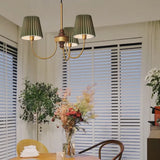 Lampadario Sospensione Vintage in Tessuto LED