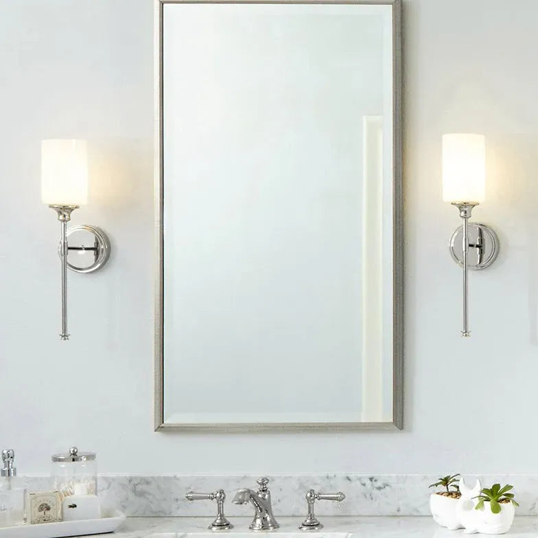 Argento Applique da Parete Impermeabile per Bagno