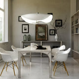 Lampade a Sospensione Moderne Bianche Design Foglia di Loto