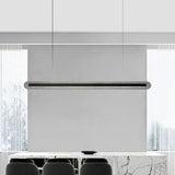 Lampadario Tavolo da Pranzo Nero Acrilico Elegante