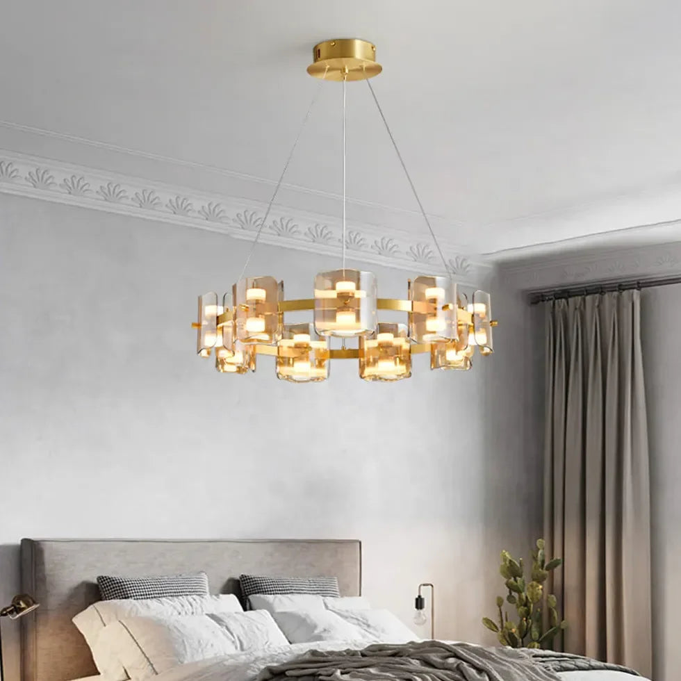 Lampadari per Camere da Letto Moderne in Vetro