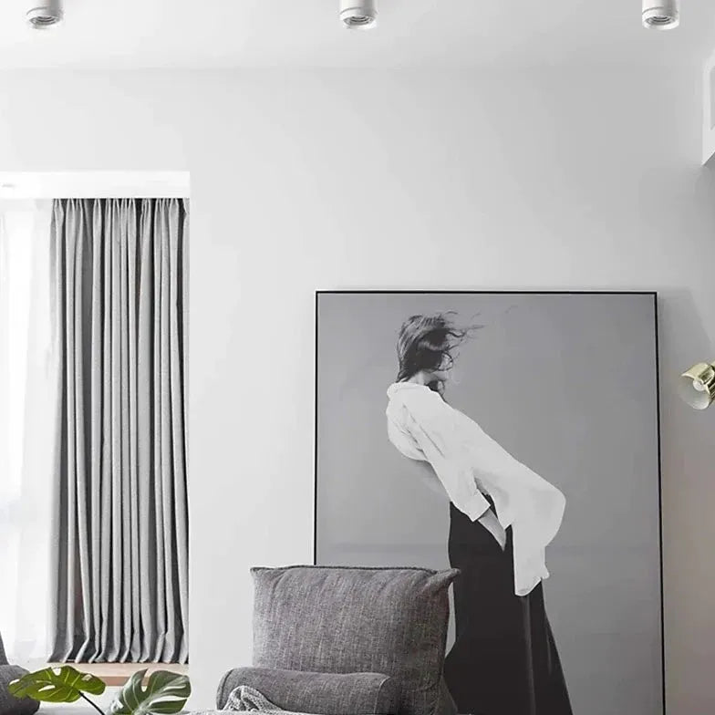 Lampadari Moderni da Soffitto per Soggiorno LED a Forma Cilindrica