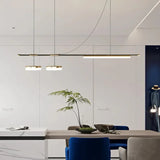 Lampadario Sala da Pranzo Moderna Nero Oro