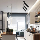 Applique da Soffitto Moderne per Cilindro Nero