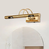 Applique Bagno Moderne Oro Lungo Cilindrico