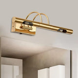 Applique Bagno Moderne Oro Lungo Cilindrico