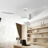 3 Pale Ventilatore da Soffitto con Luce Stile Nordico Dimmerabili