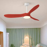 Ventilatore con Lampada a Soffitto a Pale Curve
