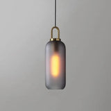 Lampadario Moderno Vetro in LED Grigio Fumè