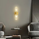 Lampada da Parete Doppia Luce Camera Dorata