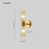 Lampada da Parete Doppia Luce Camera Dorata