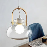 Lampadari a Sospensione Moderni in Vetro Trasparente