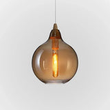 Lampadario Vetro Vintage Fumé per Soggiorno