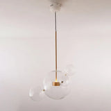Lampadario Cucina Vetro Bolla Creativa Trasparente