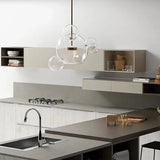 Lampadario Cucina Vetro Bolla Creativa Trasparente