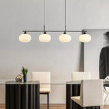 Lampadario Moderno in Vetro con Sfere Multiple