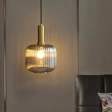 Lampadario a Sfera di Vetro Verde