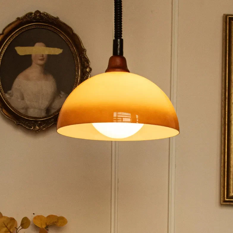 Lampadario in Vetro a Forma Di Egg Tart