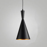 Lampadario Moderni Industriali a Tromba con Nero