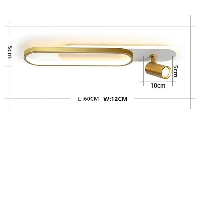 Faretto da Soffitto Orientabile LED Dimmerabile in Metallo Stile Moderno