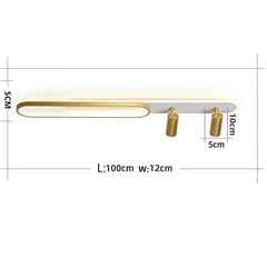 Faretto da Soffitto Orientabile LED Dimmerabile in Metallo Stile Moderno