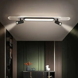 Lampadario LED a Soffitto Orientabile Moderno Nero