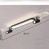 Lampadario LED a Soffitto Orientabile Moderno Nero