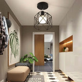 Plafoniere Metalliche Geometriche Moderne Nere