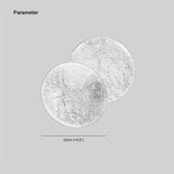 Lampada Da Muro Design Led Luna Piena Oro