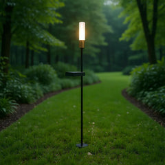 Luce decorativa da giardino solare in metallo dal design moderno