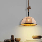 Lampadari in Stoffa Stile Retrò Forma Semisferica