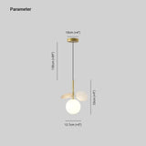 Moderno Lampadari Camera da Letto in Vetro Colorato Foglia