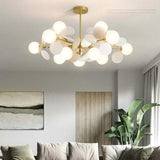 Lampadario Moderno Colorato con Design Floreale