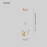 Lampadario Camera da Letto Elegante Cigno