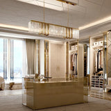 Lampadari lusso Moderni in Cristallo LED Oro