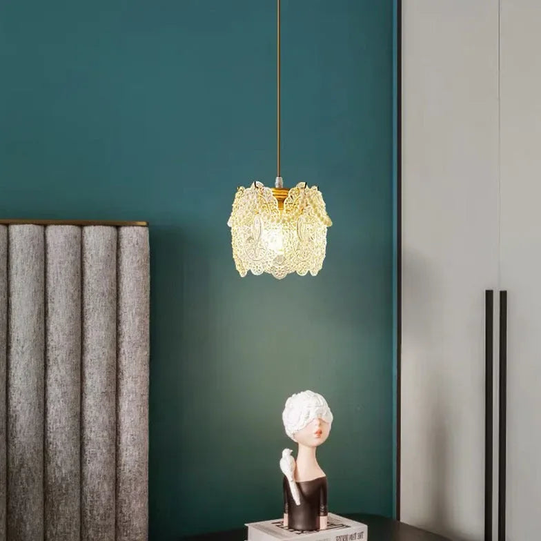 Lampadario Dorato Camera Da Letto Eleganza